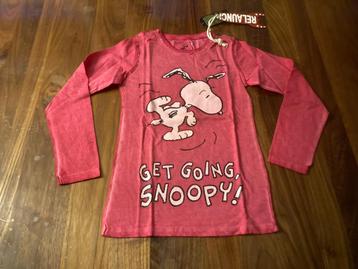 Relaunch longsleeve rood met snoopy print mt 122-128 nieuw! beschikbaar voor biedingen