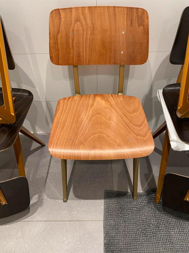 Galvanitas S16/industriele schoolstoel 1 stuks, Huis en Inrichting, Stoelen, Nieuw, Eén, Grijs, Ophalen