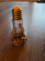 Lamp druppelvorm met bloemen, Ophalen of Verzenden, Zo goed als nieuw, E27 (groot), Led-lamp