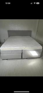 zgan bed Wij verkopen onze hele inrichting alles is te koop, Grijs, 180 cm, Stof, Eenpersoons