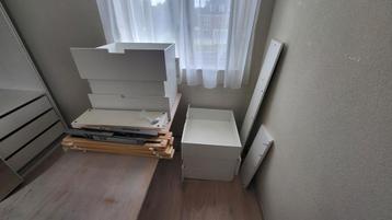 Wit Nordli bed met lades IKEA - afbeelding 9