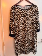 Studio Anneloes maat XXL Leopard jurk travelstof knoopdetail, Ophalen of Verzenden, Gedragen, Maat 46/48 (XL) of groter, Knielengte