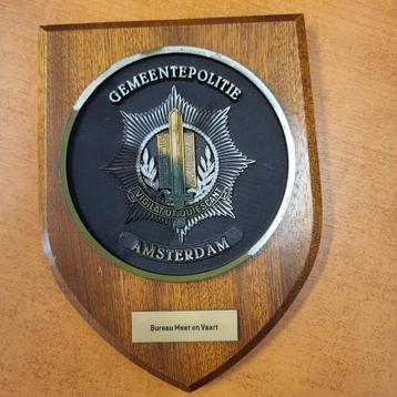 Gemeente Politie Amsterdam  Bordje  beschikbaar voor biedingen