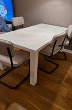 Witte IKEA Tafel, Huis en Inrichting, Tafels | Eettafels, Ophalen, Kunststof, Gebruikt, 100 tot 150 cm