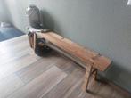 Houten bank, Huis en Inrichting, Banken | Voetenbanken en Poefen, Ophalen, Gebruikt, Rechthoekig, 125 cm of meer