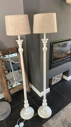 Twee vloerlampen, Huis en Inrichting, Ophalen, 150 tot 200 cm, Hout, Landelijk