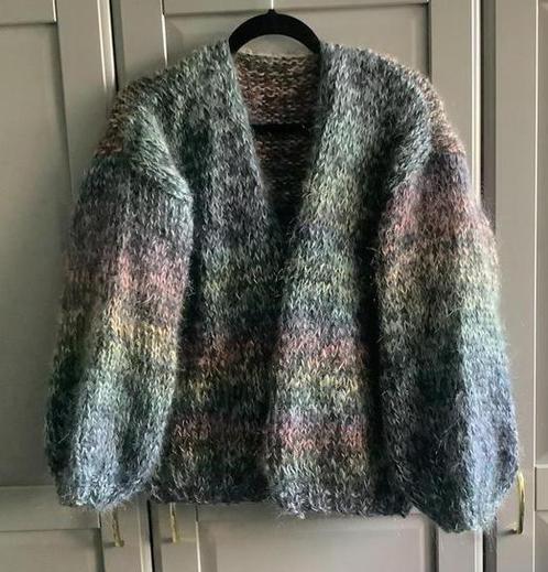 Nieuw handgemaakt mohair vest, een maat, Kleding | Dames, Truien en Vesten, Nieuw, Maat 46/48 (XL) of groter, Grijs, Ophalen of Verzenden