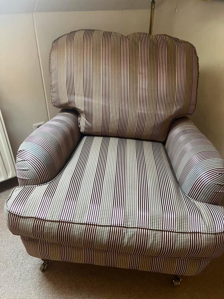 Engelse fauteuil Parker Knoll stijl, Huis en Inrichting, Fauteuils, Gebruikt, Stof, 75 tot 100 cm, 75 tot 100 cm, Ophalen