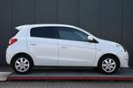Mitsubishi Space Star 1.0 Bright automaat (bj 2015), Auto's, Mitsubishi, Stof, Gebruikt, 840 kg, Wit