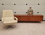 Vintage dressoir/TVmeubel met mooie houten grepen, 240cm, Ophalen, ., 200 cm of meer, .