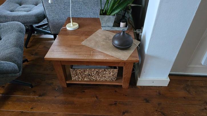 2x salontafeltje 70cm x 70cm, Huis en Inrichting, Tafels | Salontafels, Gebruikt, Minder dan 50 cm, 50 tot 100 cm, 50 tot 100 cm
