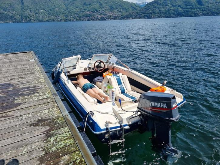 Complete Glastron speedboot met 40PK Yamaha motor en trailer, Watersport en Boten, Speedboten, Gebruikt, 3 tot 6 meter, Benzine