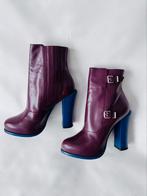 Super sexy burgundy leather heels platform Fendi, Nieuw, Lage of Enkellaarzen, Fendi, Verzenden