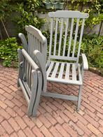 2xhardhouten tuinstoelen (inklapbaar), Gebruikt, Ophalen of Verzenden, 200 cm of meer, 150 tot 200 cm