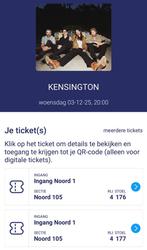 Kensington, 2 tickets voor 3 December, Tickets en Kaartjes, Twee personen, December