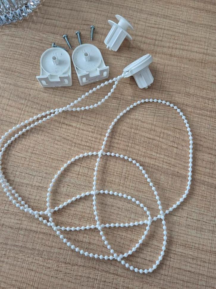 Rolgordijn Systeem - Complete Set, Huis en Inrichting, Stoffering | Gordijnen en Lamellen, Zo goed als nieuw, Wit, Ophalen of Verzenden