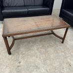 Vintage Salontafels – Hollywood Regency – Webbing & Glas, Huis en Inrichting, Tafels | Salontafels, Overige materialen, 50 tot 100 cm