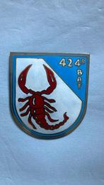 KNIL 424 Bataljon Infanterie, Verzamelen, Militaria | Algemeen, Verzenden, Landmacht, Nederland, Embleem of Badge