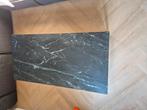Echt marmeren zwarte Salontafel stalen poten 1.2x0.6x0.33, Huis en Inrichting, 100 tot 150 cm, Zo goed als nieuw, Modern marmer