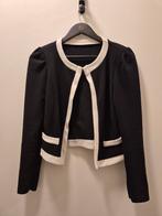 Leuk nette jasje/blazer zwart met witte bies maat S, Ophalen, Zo goed als nieuw, Maat 38/40 (M), Zwart