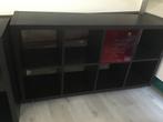 Kallax vakkenkast Ikea op wielen  met bak, Ophalen, Overige materialen, 100 tot 150 cm, Zo goed als nieuw