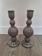 Gusto 2 kandelaars grijs, Overige materialen, Gebruikt, Ophalen of Verzenden, Grijs