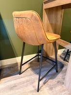 Barkrukken - zithoogte 63 cm, Ophalen, Twee, Bruin, Zo goed als nieuw