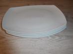 ZGAN vijf stuks porselein borden merk BAUSCHER, Ophalen of Verzenden, Zo goed als nieuw, Bord(en), Effen