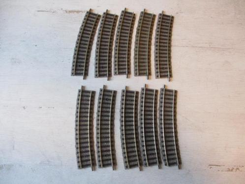 Fleischmann Profi Rail Bocht no 6127 10x, Hobby en Vrije tijd, Modeltreinen | H0, Zo goed als nieuw, Rails, Gelijkstroom, Fleischmann
