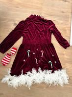 Carnaval kerstelf man en vrouw incl. Verlichting, Ophalen, Carnaval, Maat 42/44 (L), Kleding