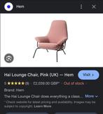 HEM Lounge chair and footstool., Huis en Inrichting, Ophalen, Gebruikt, Eén