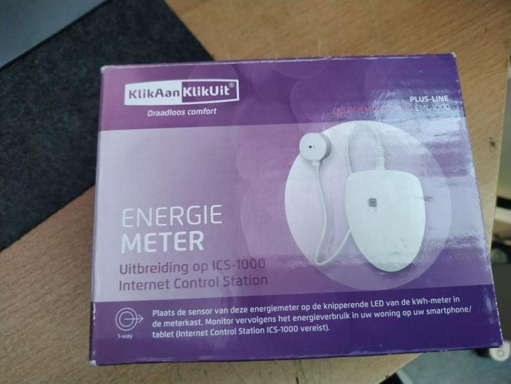 Klik aan klik uit EML1000 ENERGIEMETER VOOR ICS1000, Hobby en Vrije tijd, Elektronica-componenten, Nieuw, Ophalen of Verzenden