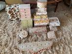 Lot stoffen doosjes/kastjes voor sieraden etc Vintage, Ophalen of Verzenden