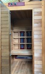 Infra rood sauna Afmetingen (cm) 110 x 110 x 185, Sport en Fitness, Sauna, Ophalen, Zo goed als nieuw, Infrarood, Complete sauna