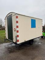 Schaftkeet/ pipowagen/ bouwkeet merk warsco, Doe-het-zelf en Verbouw, Bouwketen en Schaftketen, Ophalen, Gebruikt