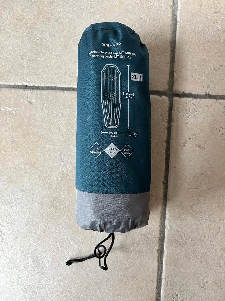 SIMOND Luchtbed trekking MT500 Air XL 195 x 60 cm, Caravans en Kamperen, Luchtbedden, Zo goed als nieuw, 1-persoons, Ophalen of Verzenden