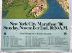 Poster PERRIER New York City Marathon 86 POSTER, Rechthoekig Staand, Ophalen of Verzenden, Zo goed als nieuw, A1 t/m A3