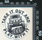 Sticker: Jeep (23), Verzenden, Zo goed als nieuw, Auto of Motor