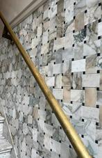 Calacatta Green Pinwheel Marmer Mozaïek Tegels - 1.62m2, Doe-het-zelf en Verbouw, Tegels, Wandtegels, Nieuw, Ophalen of Verzenden