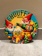 Mancave Bar Café Wanddecoratie metalen bordje La Chouffe, Ophalen of Verzenden, Zo goed als nieuw, Reclamebord