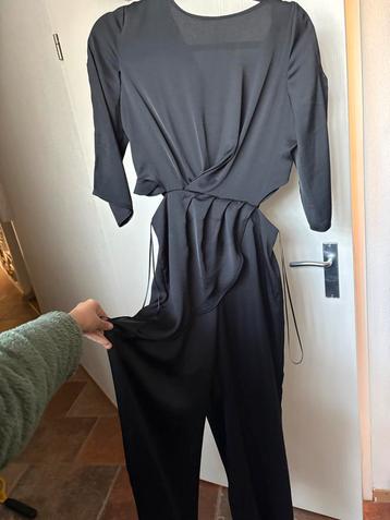Zwarte Zara broekpak M met open taille beschikbaar voor biedingen