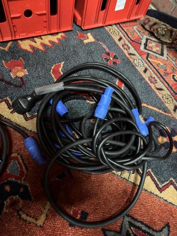 20x powercon neutrik kabels div lengtes - powercon kabel beschikbaar voor biedingen