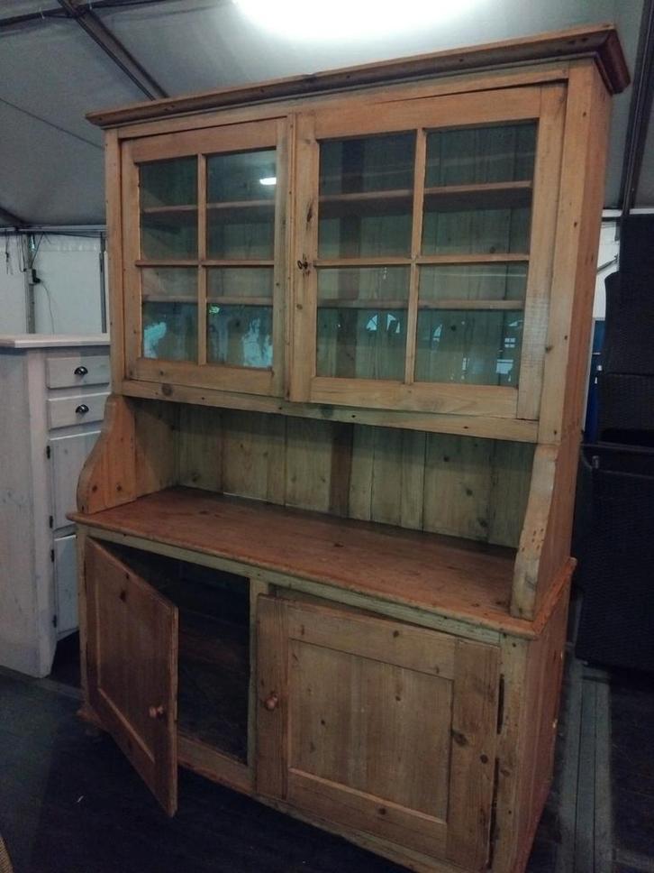 Antieke Grenen Buffetkast - 156x214cm, Antiek en Kunst, Antiek | Meubels | Kasten, Ophalen