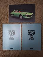 2x autofolder en 1 leaflet Fiat X1-9, Verzenden, Gelezen, Overige merken
