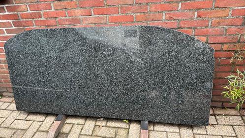 Tafel met natuursteenblad, Tuin en Terras, Tuintafels, Gebruikt, Rechthoekig, Overige materialen, Ophalen of Verzenden