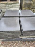 57.96m2 Restpartij gebruikte tegels antracietgrijs 60x60x4cm, Ophalen, Gebruikt, 10 m² of meer, Beton
