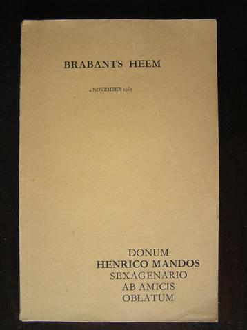 Brabants heem - 4 november 1967 beschikbaar voor biedingen