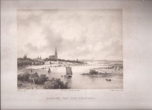 Arnhem van den Rehberg. Litho J. Hilverdink ca, 1850, Antiek en Kunst, Kunst | Etsen en Gravures, Ophalen of Verzenden