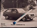 Persfoto Talbot Sunbeam GL Simca, Ophalen of Verzenden, 1960 tot 1980, Overige onderwerpen