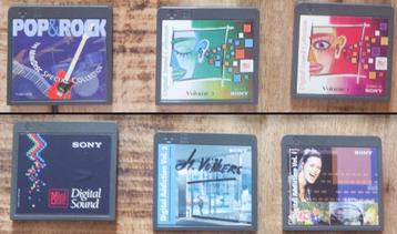 6 Minidiscs (origineel/sample) beschikbaar voor biedingen